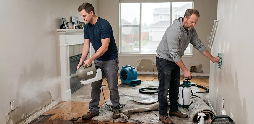 Post-Flood Sanitizing and Deodorizing in Coppell