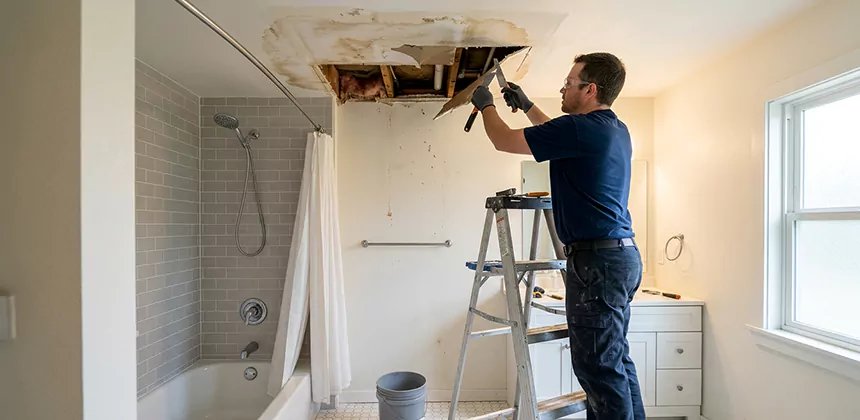 Bathroom Leak Ceiling Repair in Coppell
