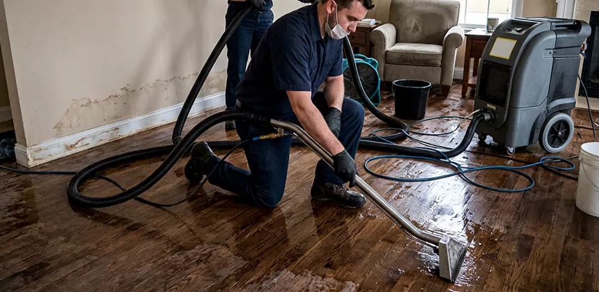 Hardwood Floor Water Extraction in Coppell
