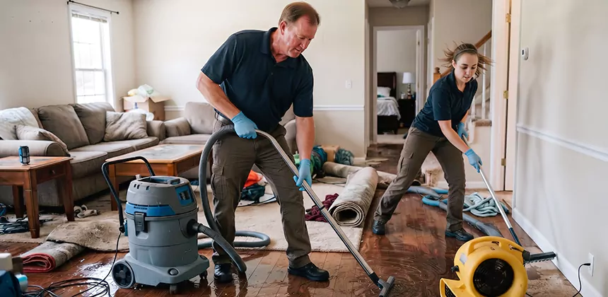 Hidden Leak Clean Up in Coppell